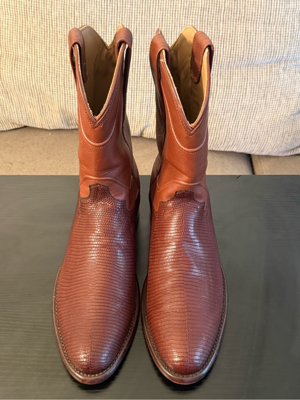 Tecovas The Earl Lizard Roper Cowboy Boot Size 7D